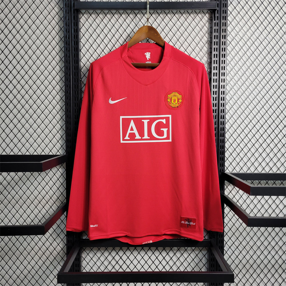 Manchester United Jersey Home Kit 2007/08 Retro Long Sleeve product image 1