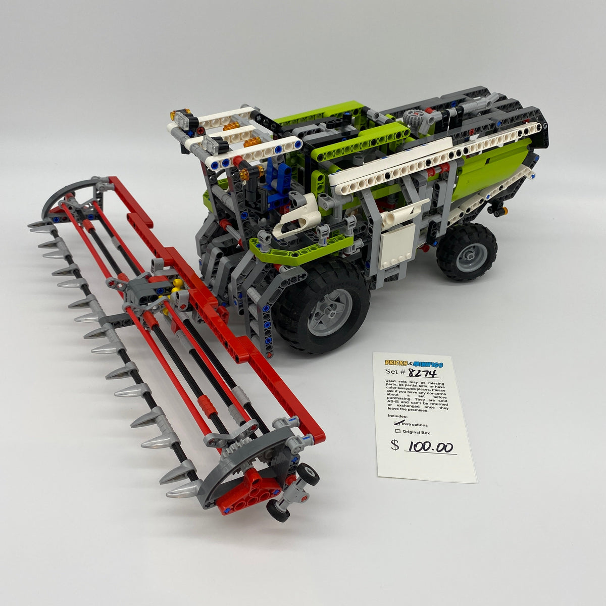 8274 Technic Combine Harvester (U) product image 1, provided for visual reference and product detail review