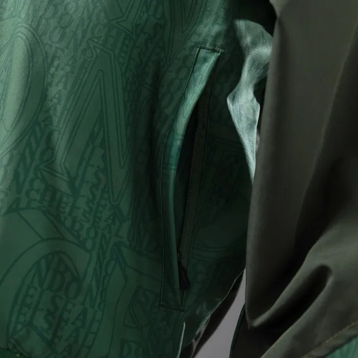 Chelsea Windbreaker 2025/26 Army Green Football Kit product image 5