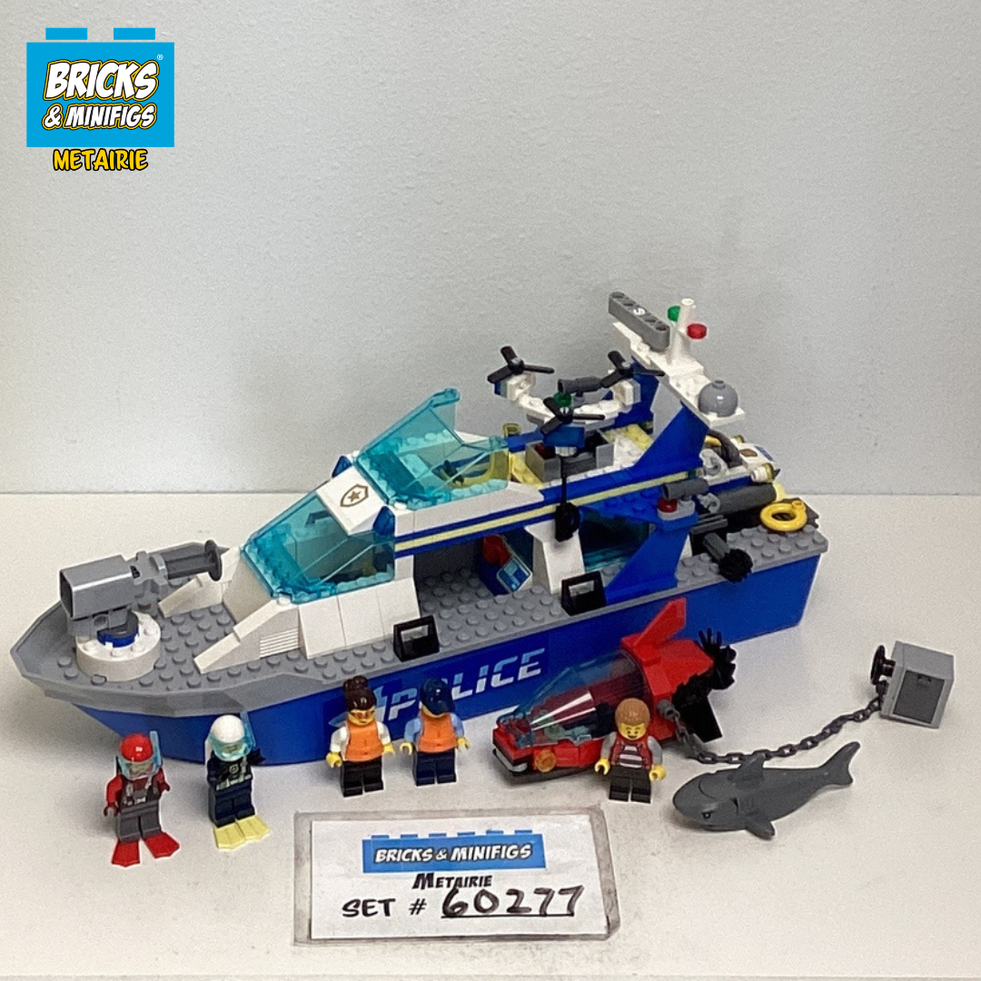 60277 Police Patrol Boat (U) product image 2, provided for visual reference and product detail review