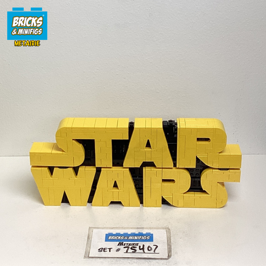 75407 Brick-Built Star Wars Logo (U) product image 1, provided for visual reference and product detail review