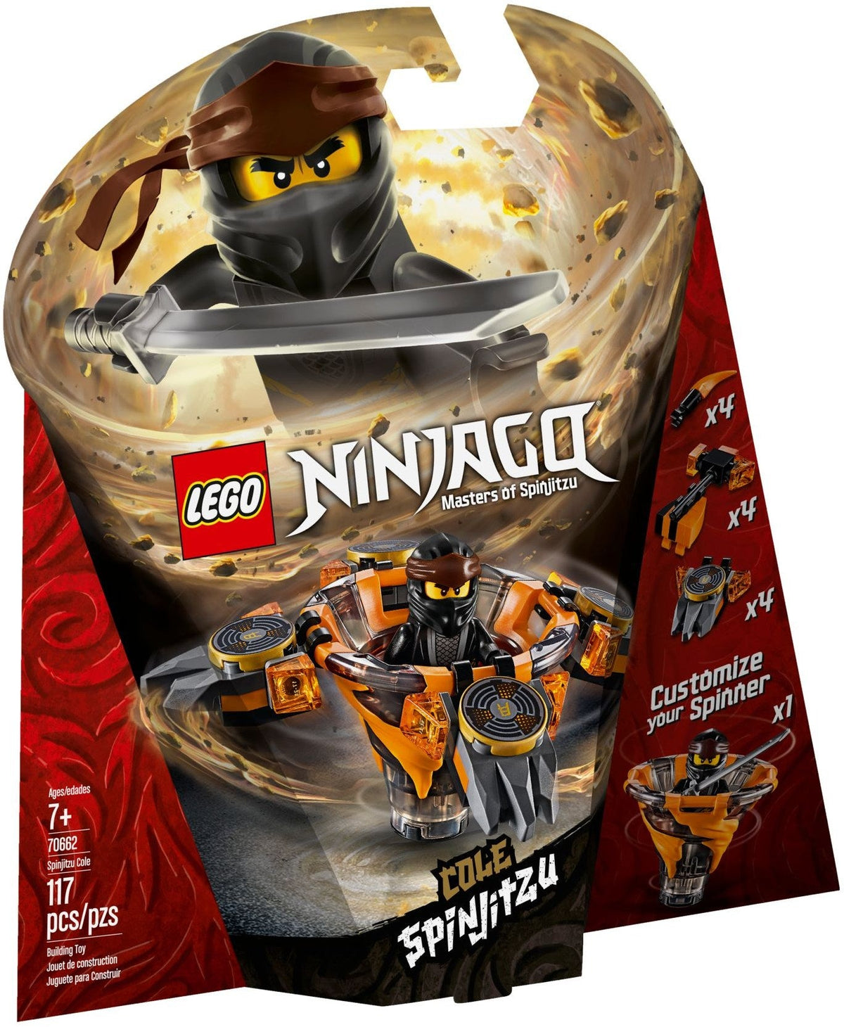 70662 Spinjitzu Cole product image 1, provided for visual reference and product detail review