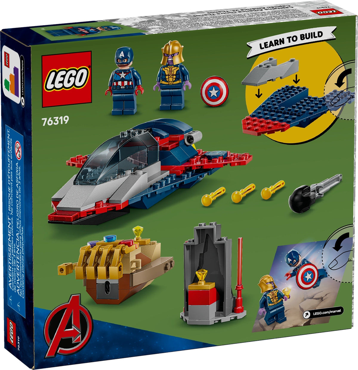 76319 Captain America vs. Thanos product image 2, provided for visual reference and product detail review