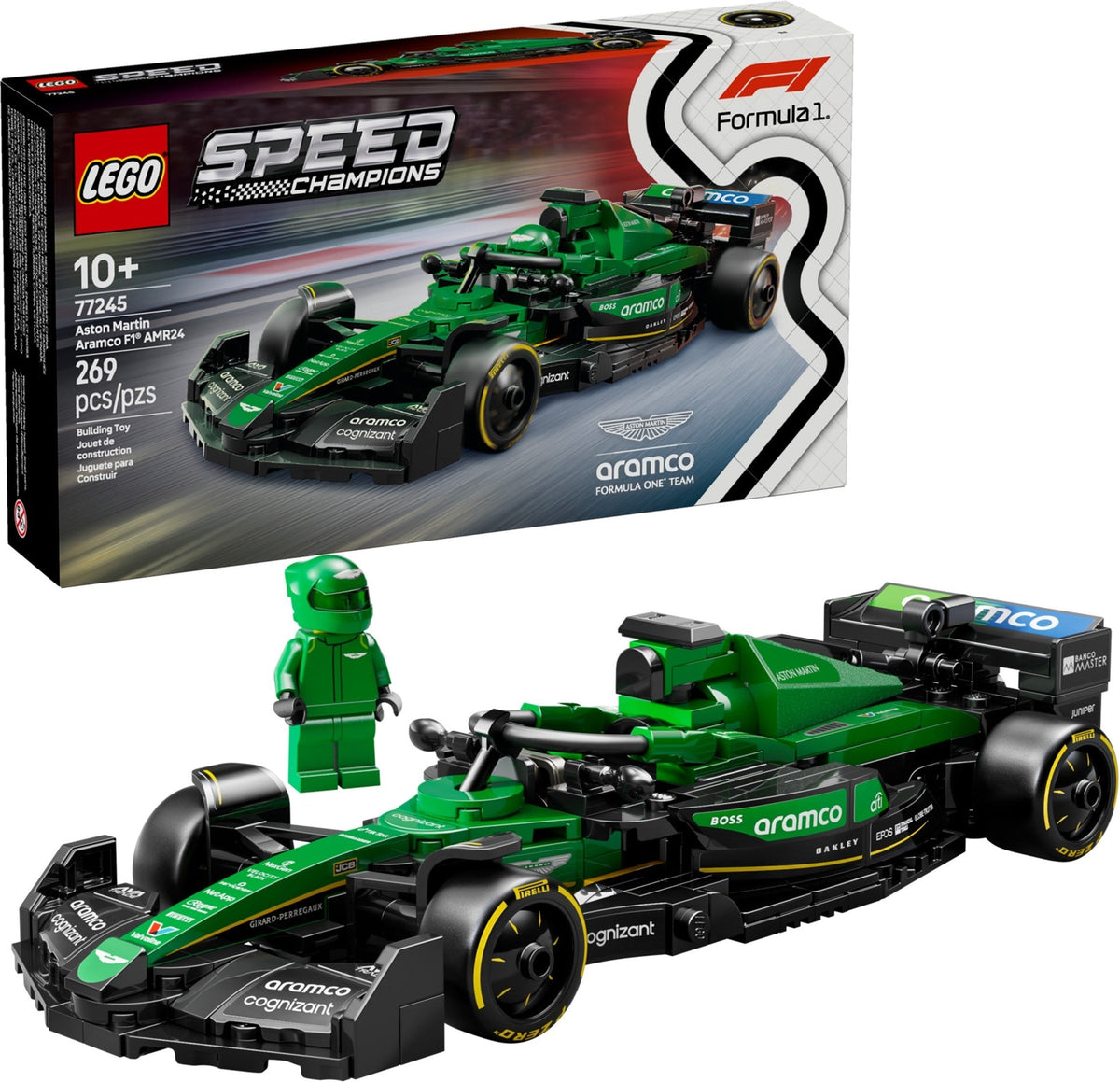 77245 Aston Martin Aramco F1 AMR24 product image 1, provided for visual reference and product detail review