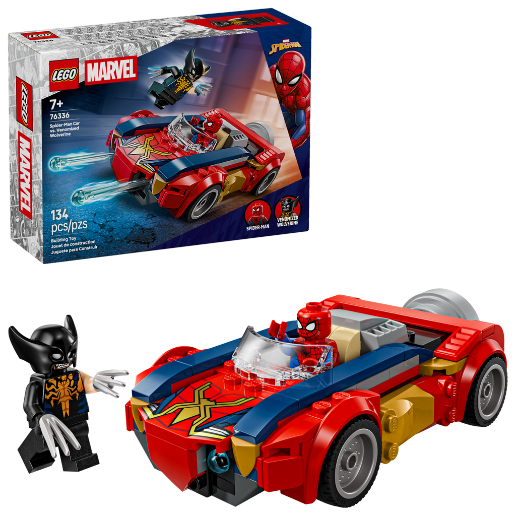 76336 Spider-Man Car vs. Venomized Wolverine product image 1, provided for visual reference and product detail review