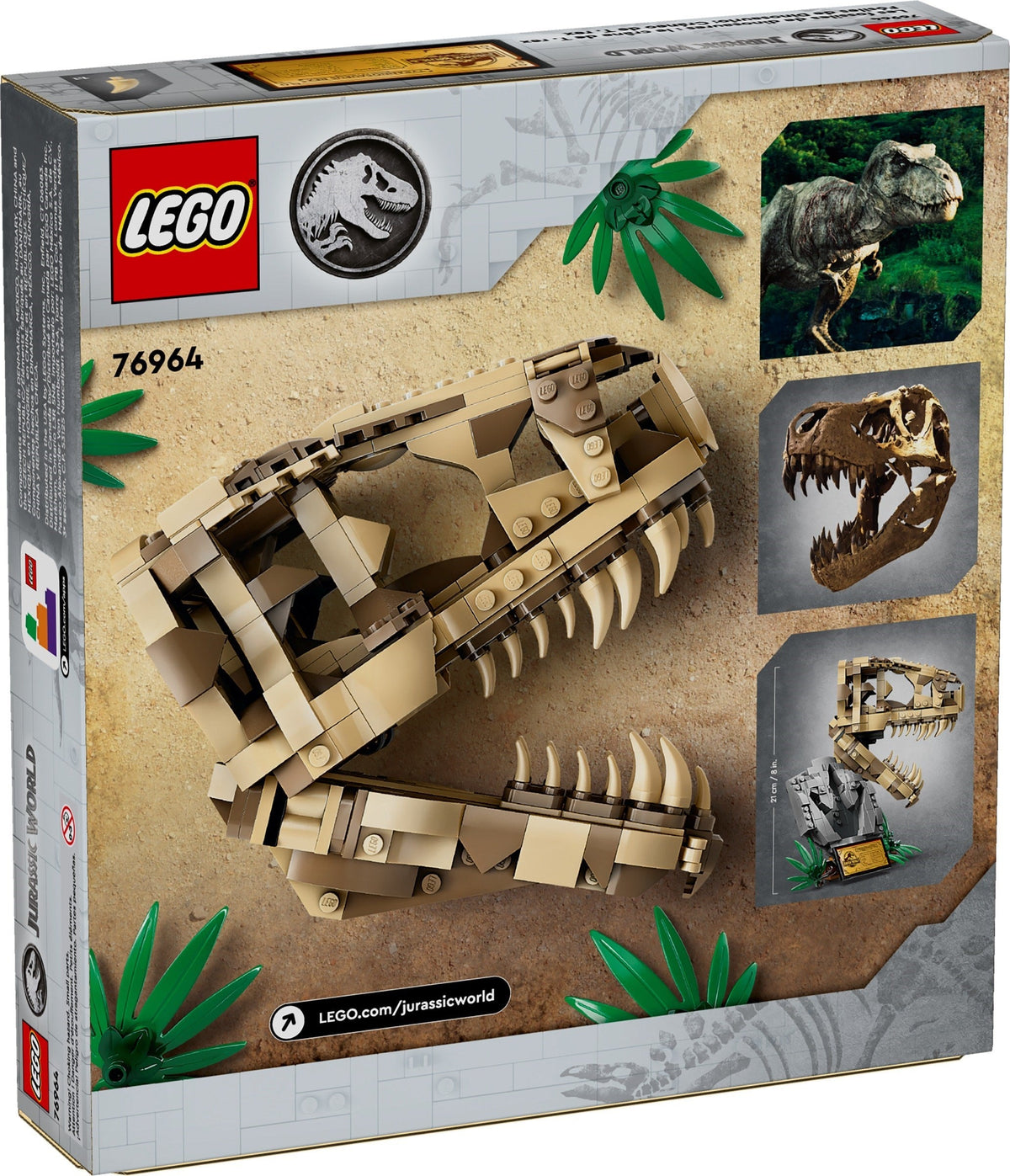 76964 LEGO Dinosaur Fossils: T. rex Skull product image 2, provided for visual reference and product detail review