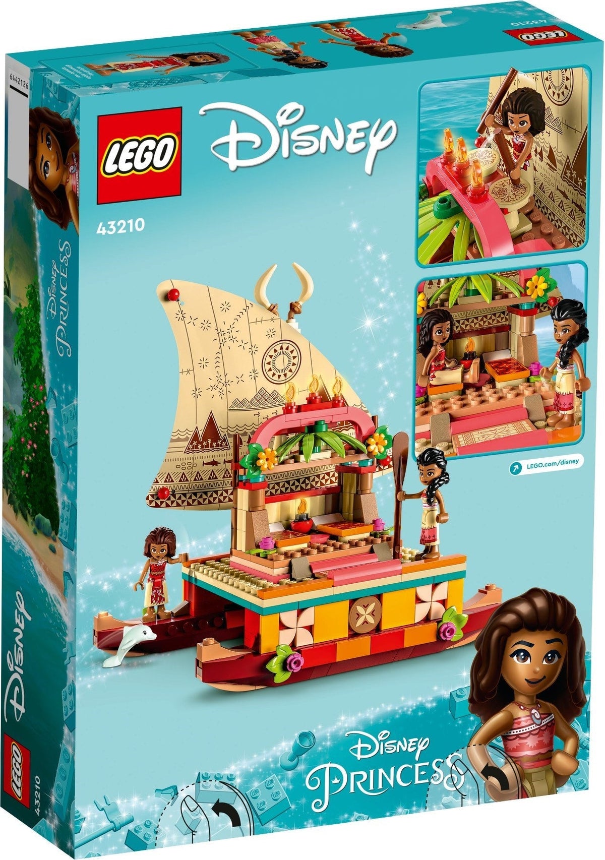 43210 LEGO Moana's Wayfinding Boat product image 2, provided for visual reference and product detail review