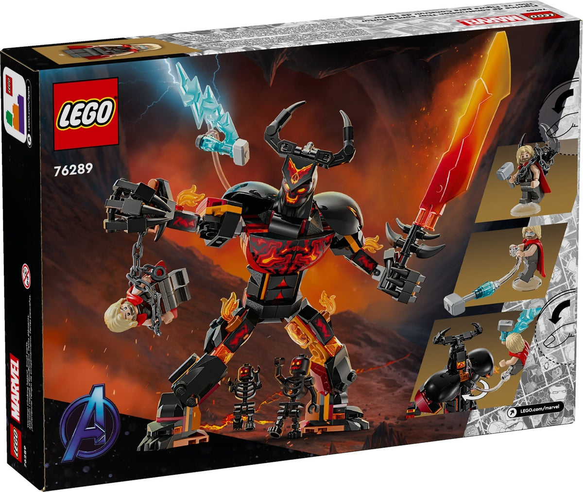 76289 LEGO Thor vs. Surtur Construction Figure product image 2, provided for visual reference and product detail review