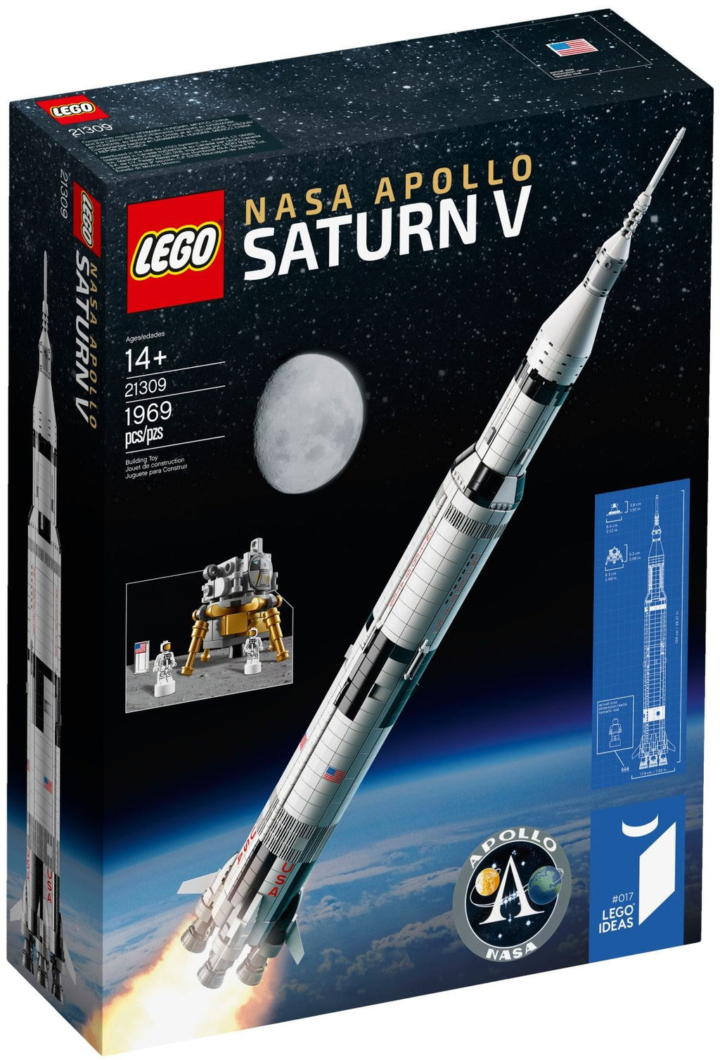 21309 NASA Apollo Saturn V PRE-OWNED CERTIFIED product image 1, provided for visual reference and product detail review