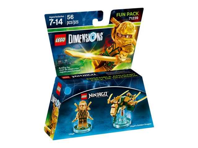 71239 Fun Pack - Ninjago (Lloyd and Lloyd's Golden Dragon) PRE-OWNED CERTIFIED product image 2, provided for visual