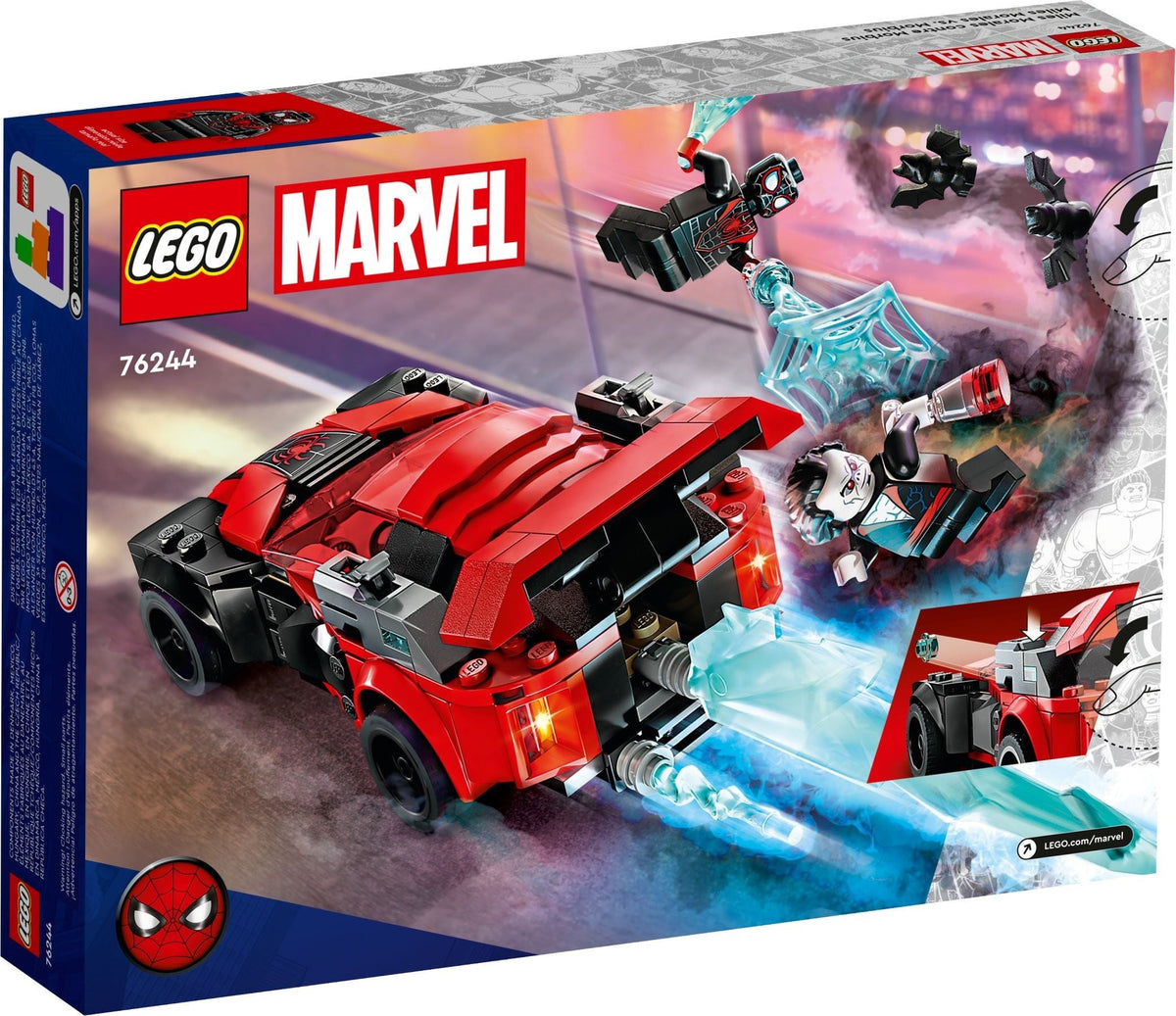 76244 LEGO Miles Morales vs. Morbius product image 2, provided for visual reference and product detail review