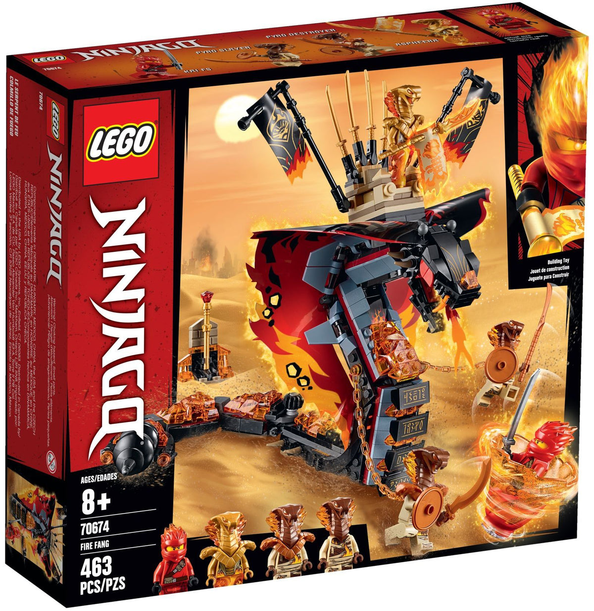 70674 LEGO Fire Fang product image 1, provided for visual reference and product detail review