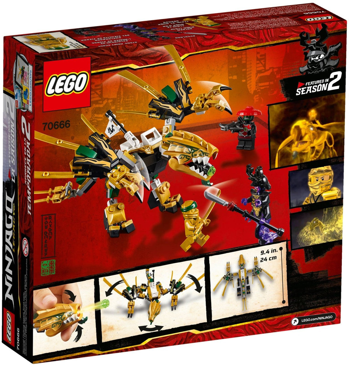 70666 LEGO The Golden Dragon product image 2, provided for visual reference and product detail review