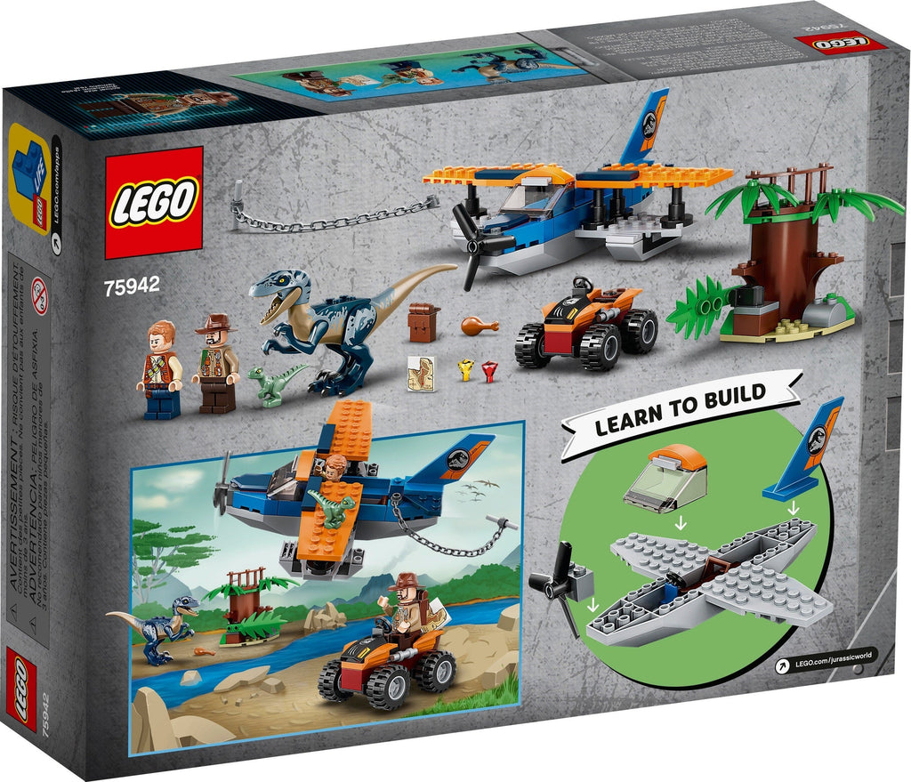75942 LEGO Velociraptor: Biplane Rescue Mission product image 2, provided for visual reference and product detail review