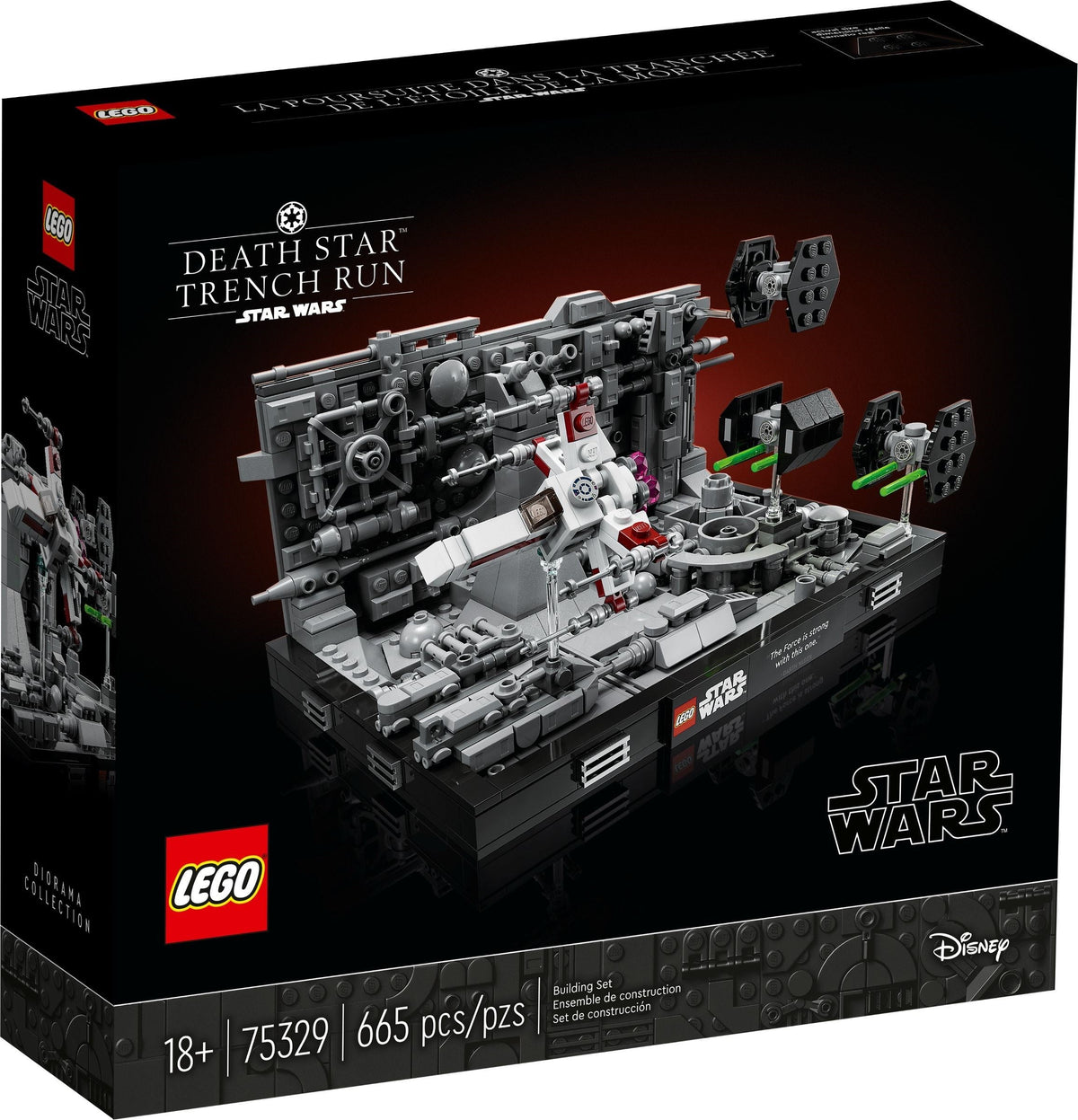 75329 Death Star Trench Run Diorama PRE-OWNED CERTIFIED product image 1, provided for visual reference and product detail