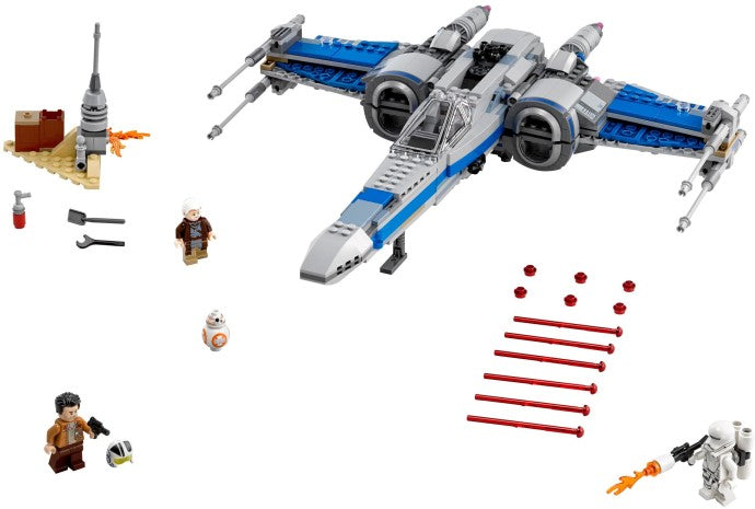 75149 Resistance X-wing Fighter PRE-OWNED CERTIFIED product image 2, provided for visual reference and product detail review