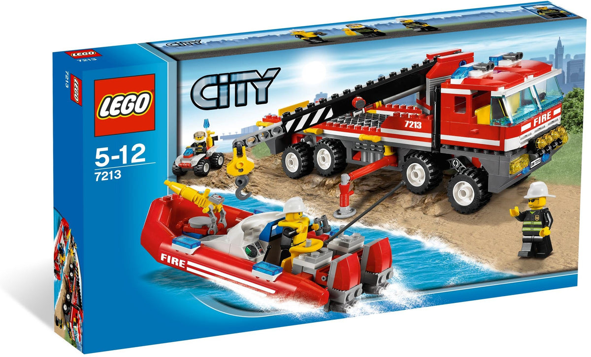 7213 Off-Road Fire Truck & Fireboat OPEN BOX NEW product image 1, provided for visual reference and product detail review
