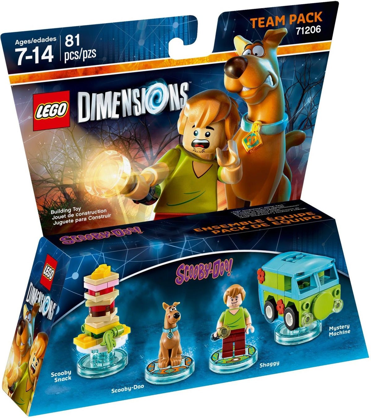 71206 Scooby-Doo! Team Pack PRE-OWNED CERTIFIED product image 1, provided for visual reference and product detail review