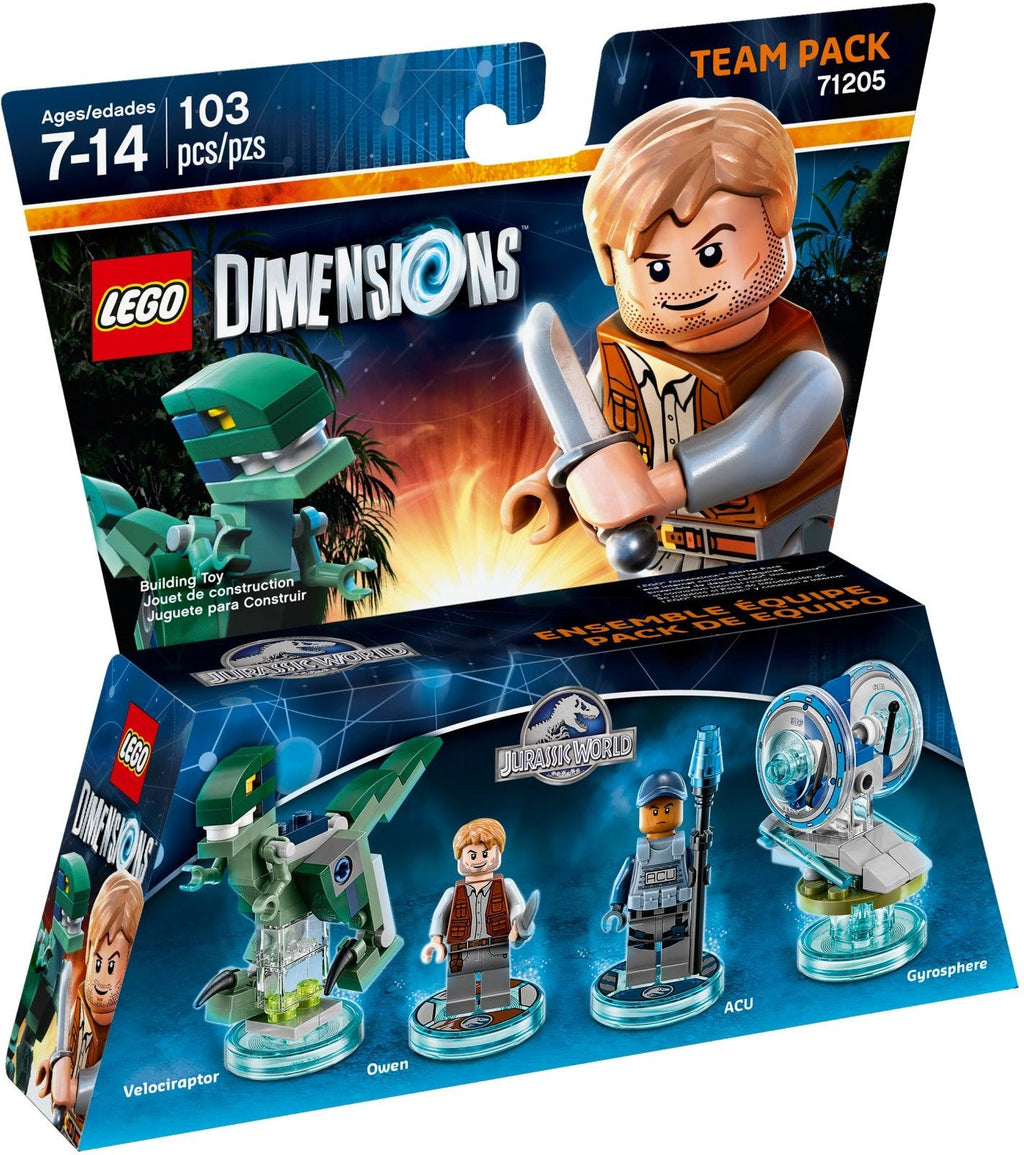 71205 Jurassic World Team Pack PRE-OWNED CERTIFIED product image 1, provided for visual reference and product detail review