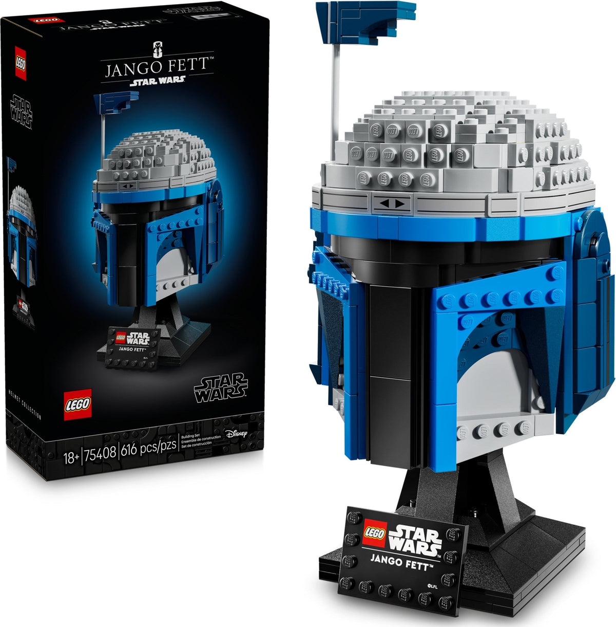 75408 Jango Fett Helmet product image 1, provided for visual reference and product detail review