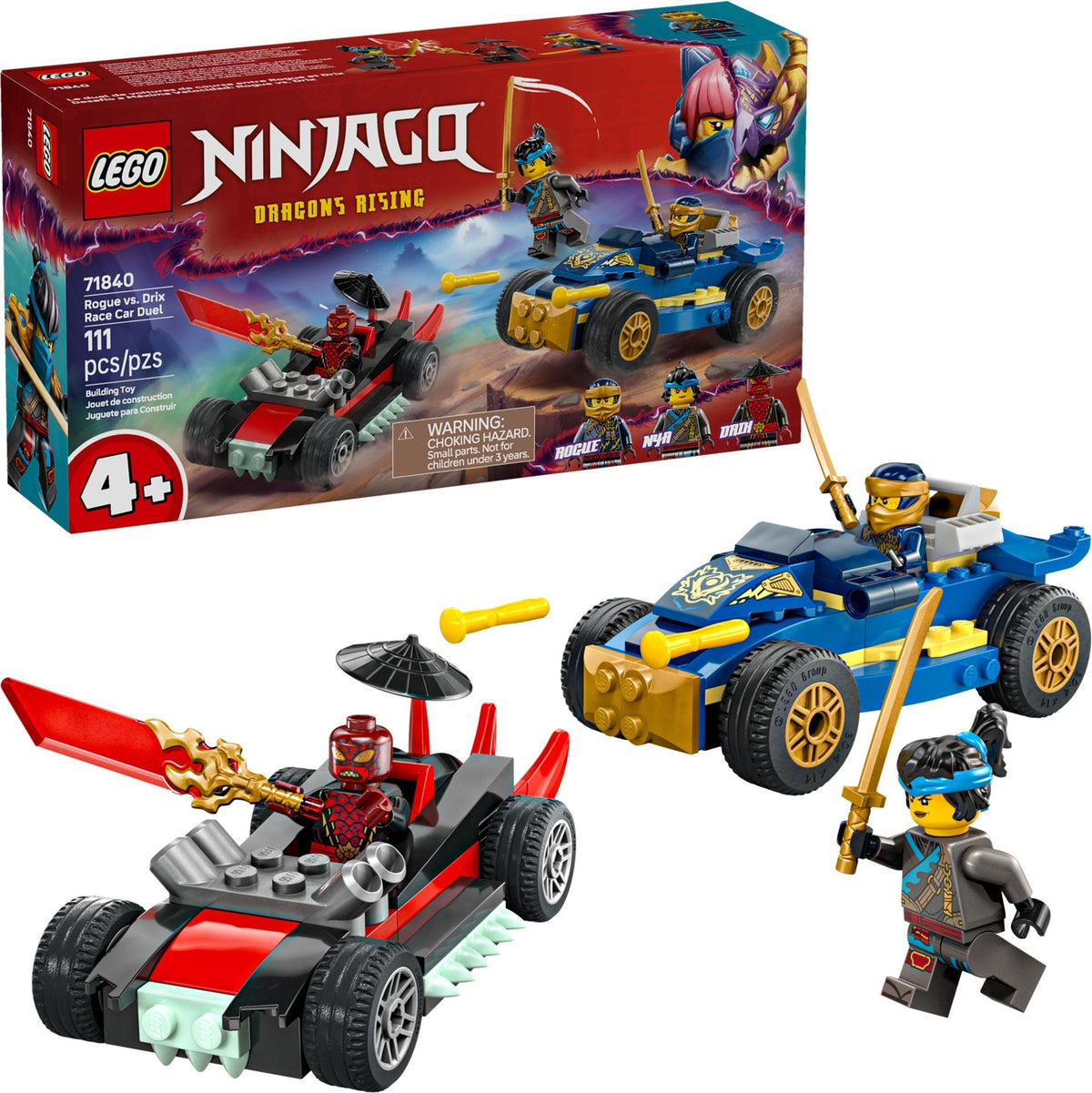 71840 Rogue vs. Drix Race Car Duel product image 1, provided for visual reference and product detail review