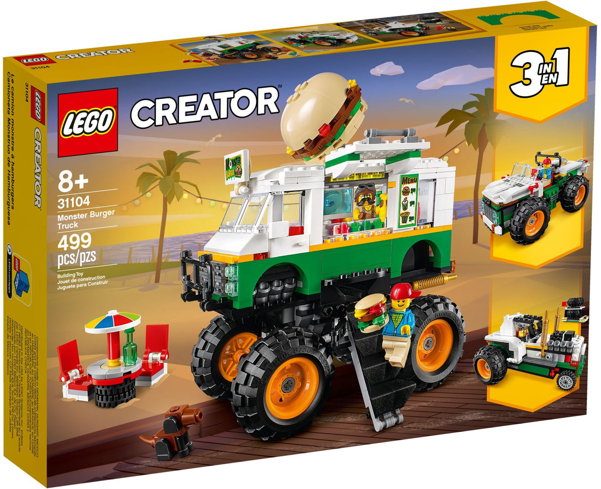 31104 LEGO Monster Burger Truck product image 1, provided for visual reference and product detail review
