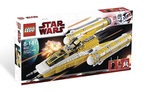 8037 Anakin's Y-wing Starfighter OPEN BOX NEW product image 1, provided for visual reference and product detail review