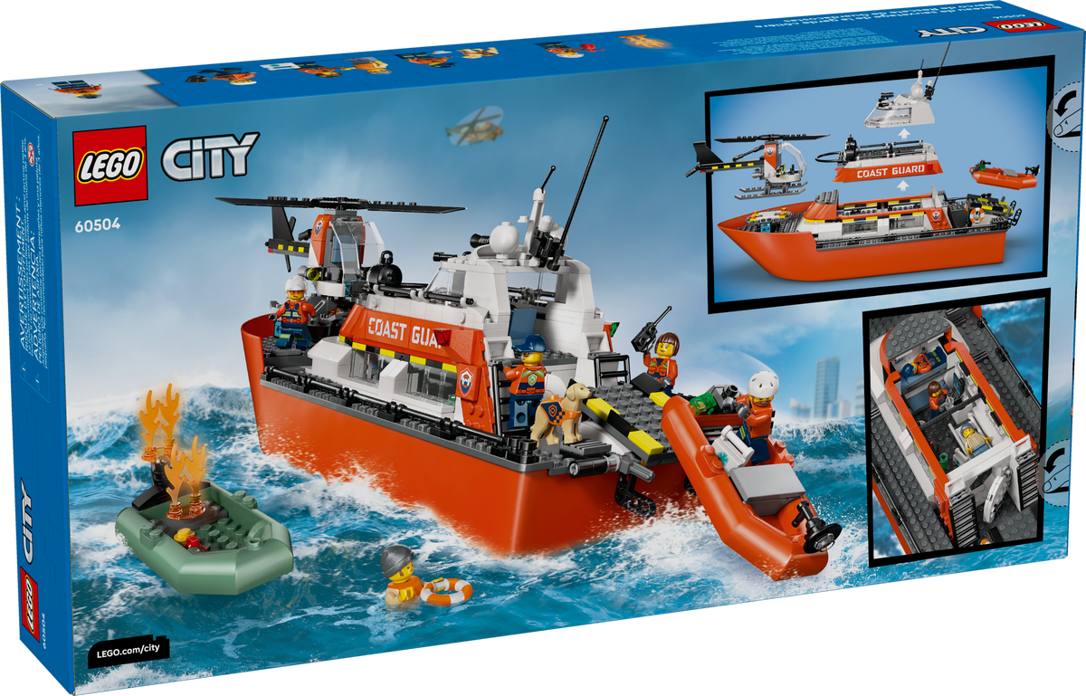 60504 Coast Guard Rescue Boat & Helicopter product image 2, provided for visual reference and product detail review