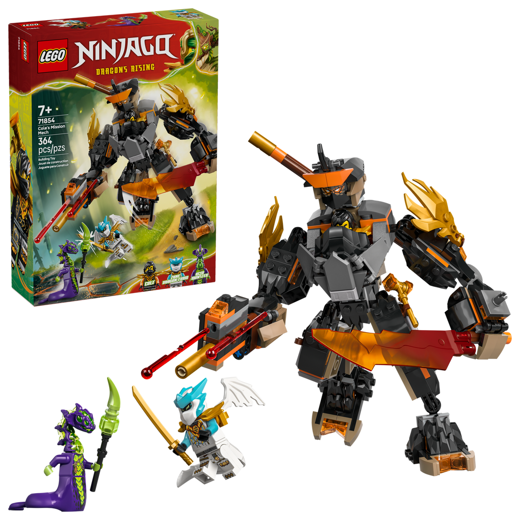 71854 Cole's Mission Mech & Dragon Zane product image 1, provided for visual reference and product detail review