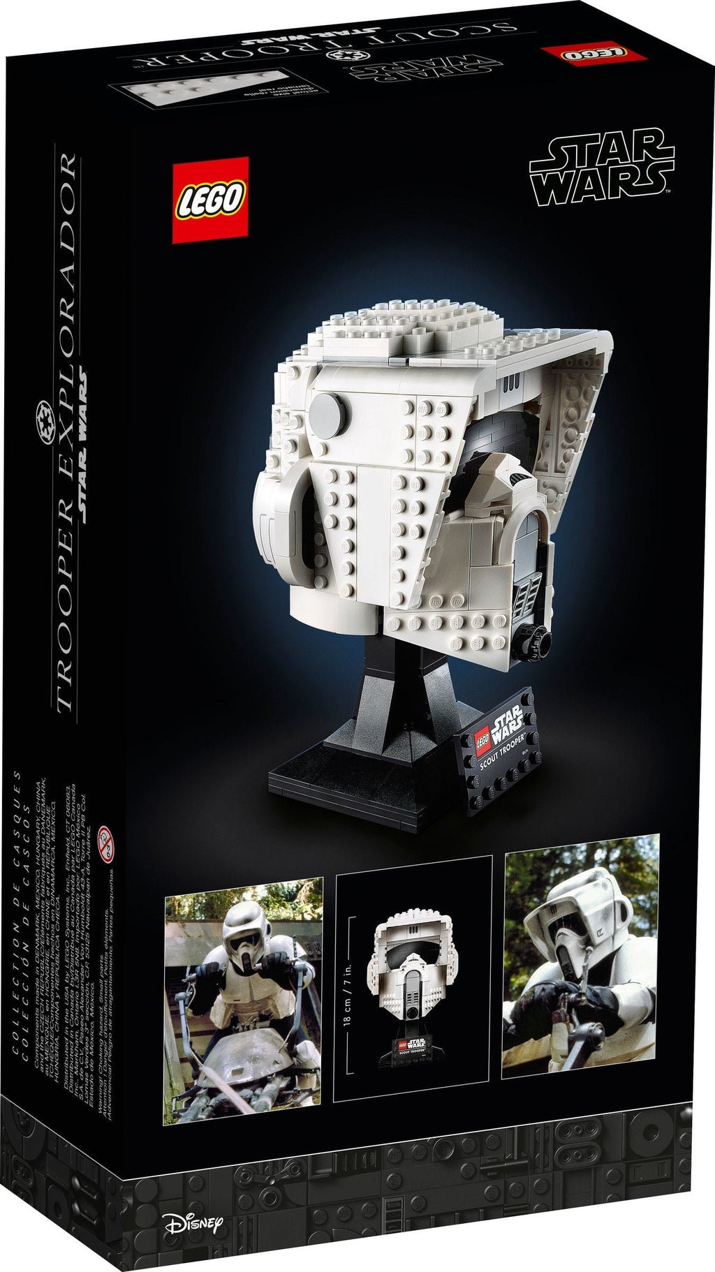 75305 LEGO Scout Trooper Helmet product image 2, provided for visual reference and product detail review