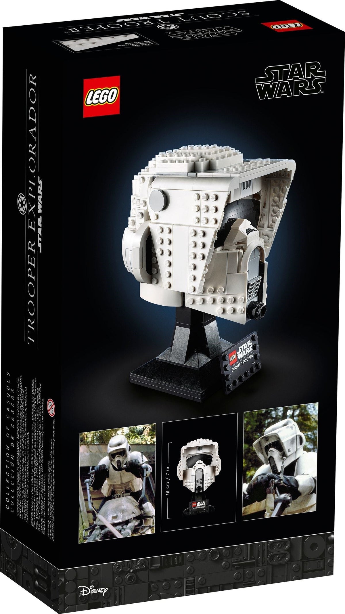 75305 LEGO Scout Trooper Helmet product image 2, provided for visual reference and product detail review