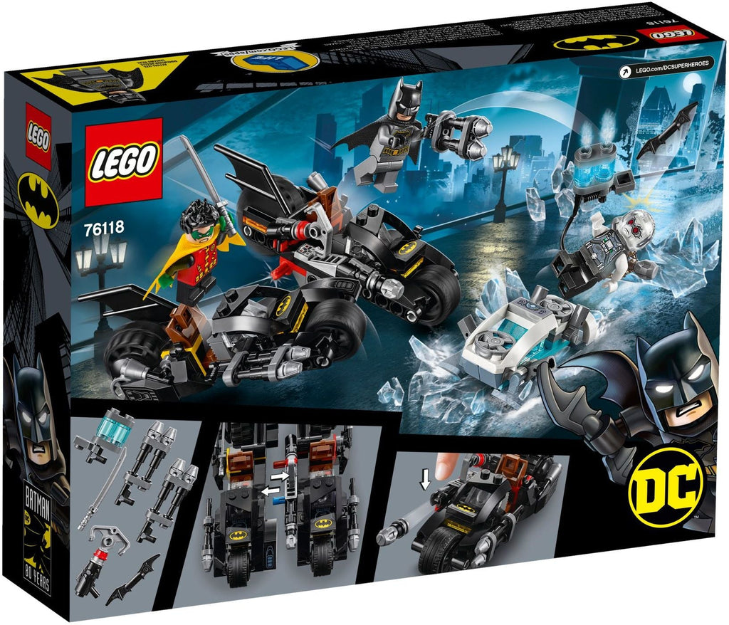 76118 LEGO Mr. Freeze Batcycle Battle product image 2, provided for visual reference and product detail review