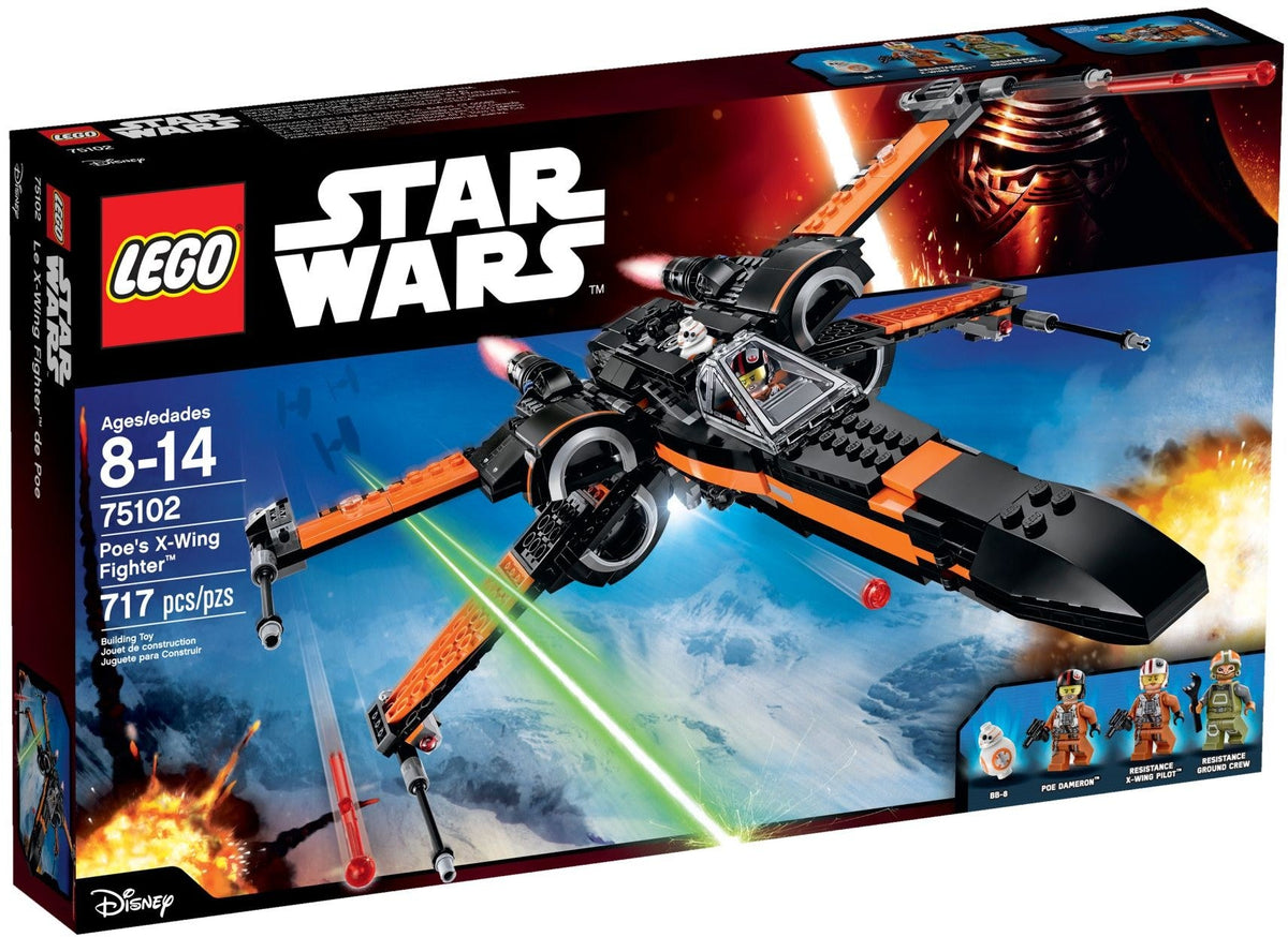 75102 Poe's X-wing Fighter PRE-OWNED CERTIFIED product image 1, provided for visual reference and product detail review