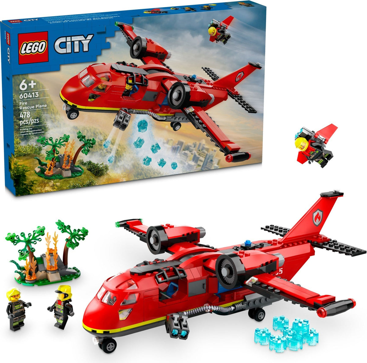 60413 LEGO Fire Rescue Plane product image 1, provided for visual reference and product detail review