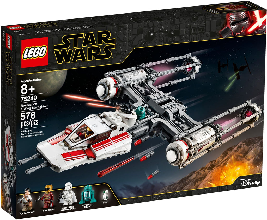 75249 LEGO Resistance Y-Wing Starfighter product image 1, provided for visual reference and product detail review