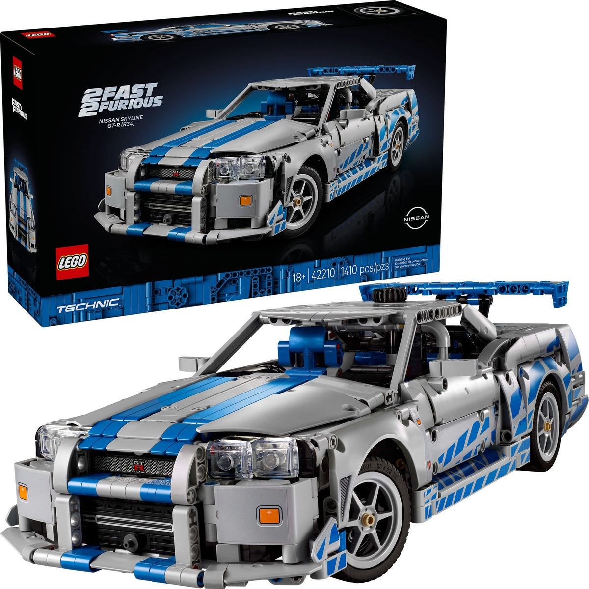 42210 2 Fast 2 Furious Nissan Skyline GT-R (R34) Car PRE-OWNED CERTIFIED product image 1, provided for visual reference and
