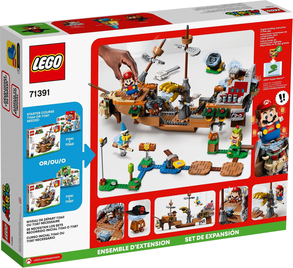 71391 LEGO Bowser's Airship Expansion Set product image 2, provided for visual reference and product detail review