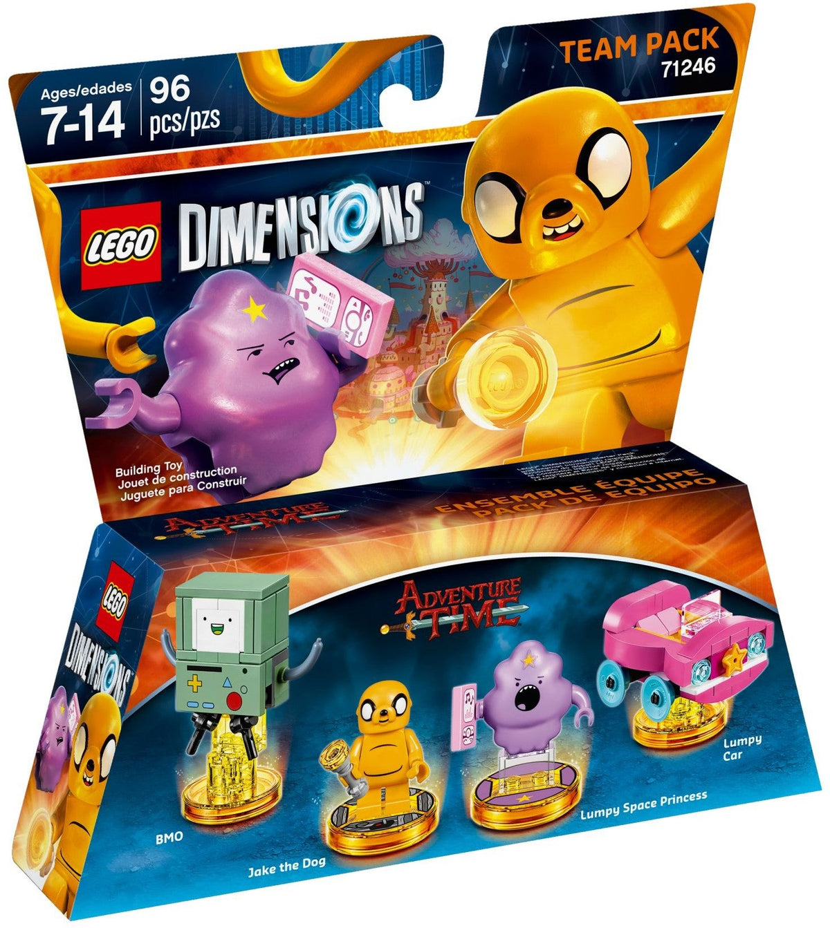 71246 Team Pack - Adventure Time OPEN BOX NEW product image 1, provided for visual reference and product detail review