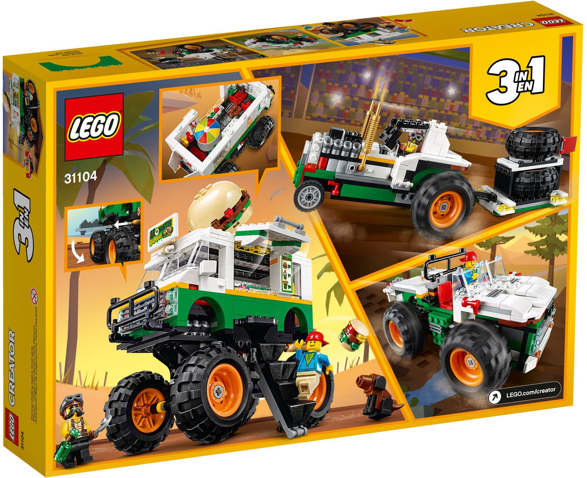 31104 LEGO Monster Burger Truck product image 2, provided for visual reference and product detail review