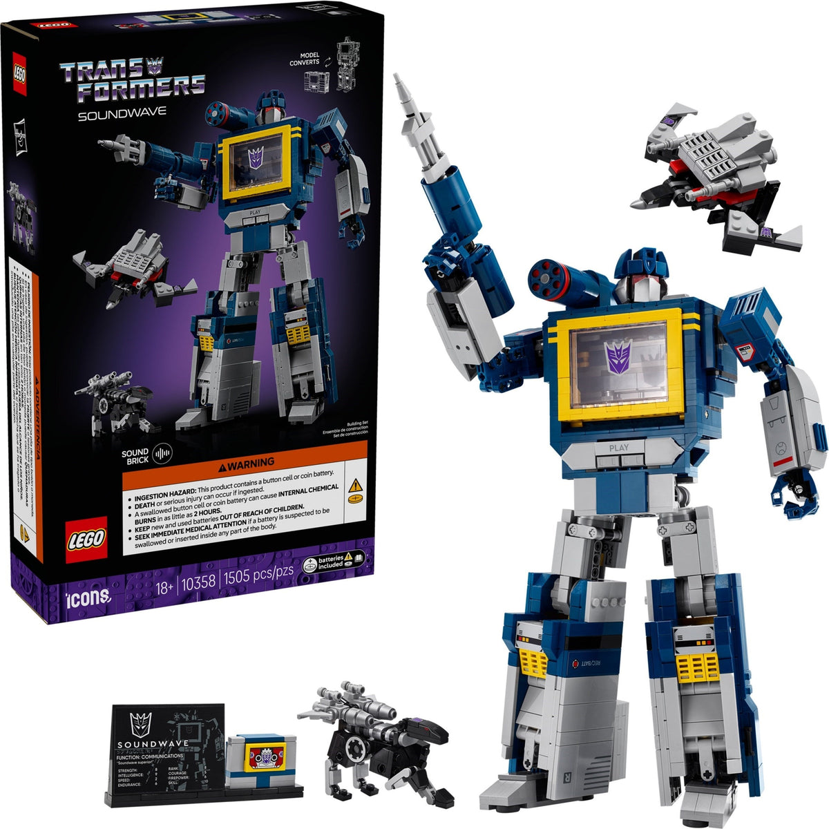 10358 Transformers: Soundwave product image 1, provided for visual reference and product detail review