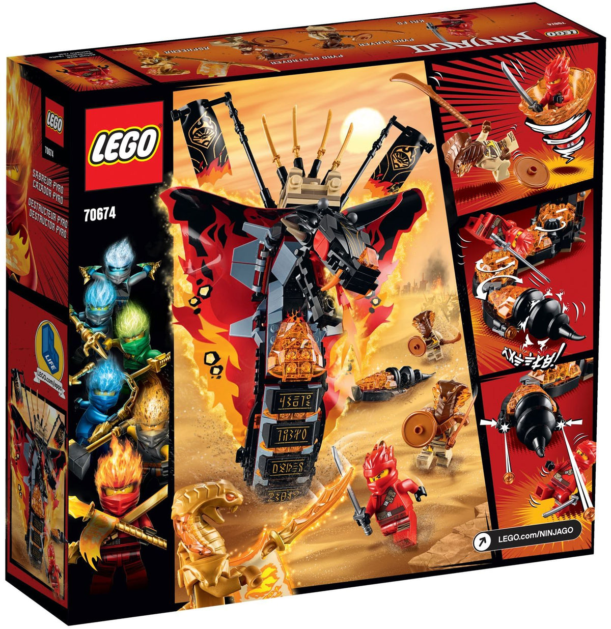 70674 LEGO Fire Fang product image 2, provided for visual reference and product detail review
