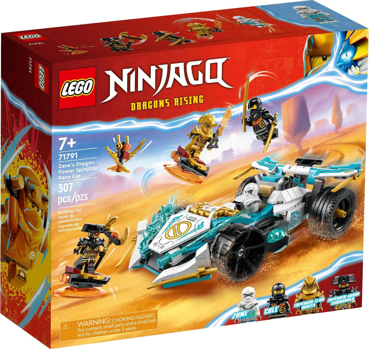 71791 LEGO Zane’s Dragon Power Spinjitzu Race Car product image 1, provided for visual reference and product detail review