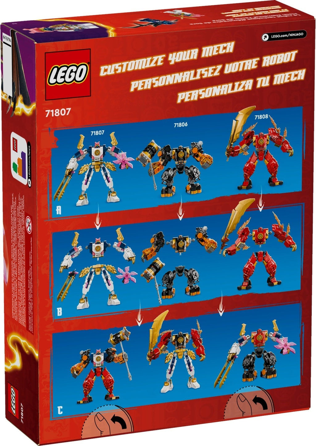 71807 LEGO Sora's Elemental Tech Mech product image 2, provided for visual reference and product detail review