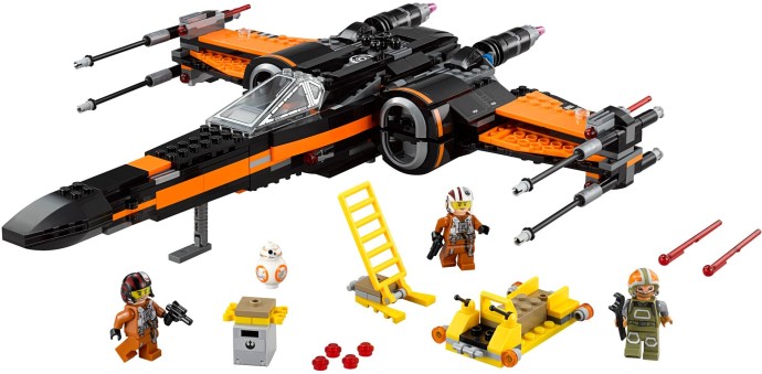 75102 Poe's X-wing Fighter PRE-OWNED CERTIFIED product image 2, provided for visual reference and product detail review