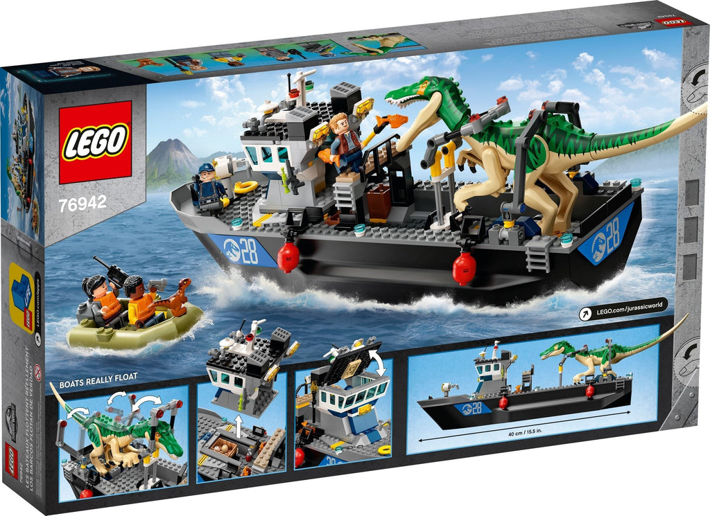 76942 LEGO Baryonyx Dinosaur Boat Escape product image 2, provided for visual reference and product detail review