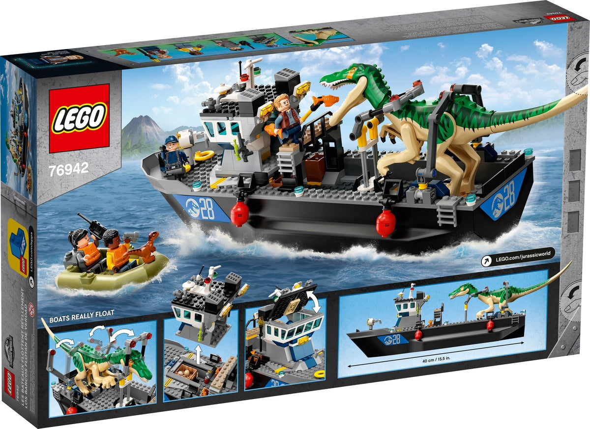 76942 LEGO Baryonyx Dinosaur Boat Escape product image 2, provided for visual reference and product detail review