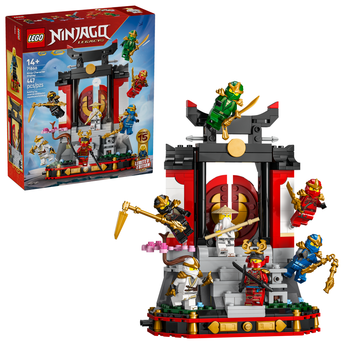 71866 Ninja Character Display 15th Anniversary product image 1, provided for visual reference and product detail review