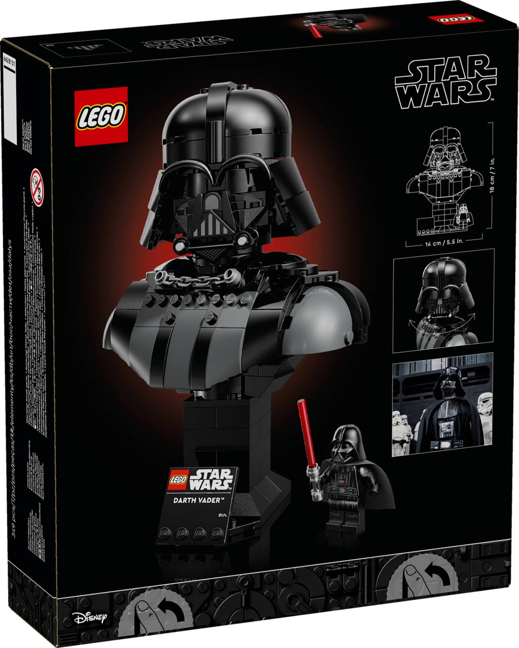 75439 Darth Vader™ Bust product image 2, provided for visual reference and product detail review