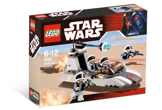 7668 Rebel Scout Speeder OPEN BOX NEW product image 1, provided for visual reference and product detail review