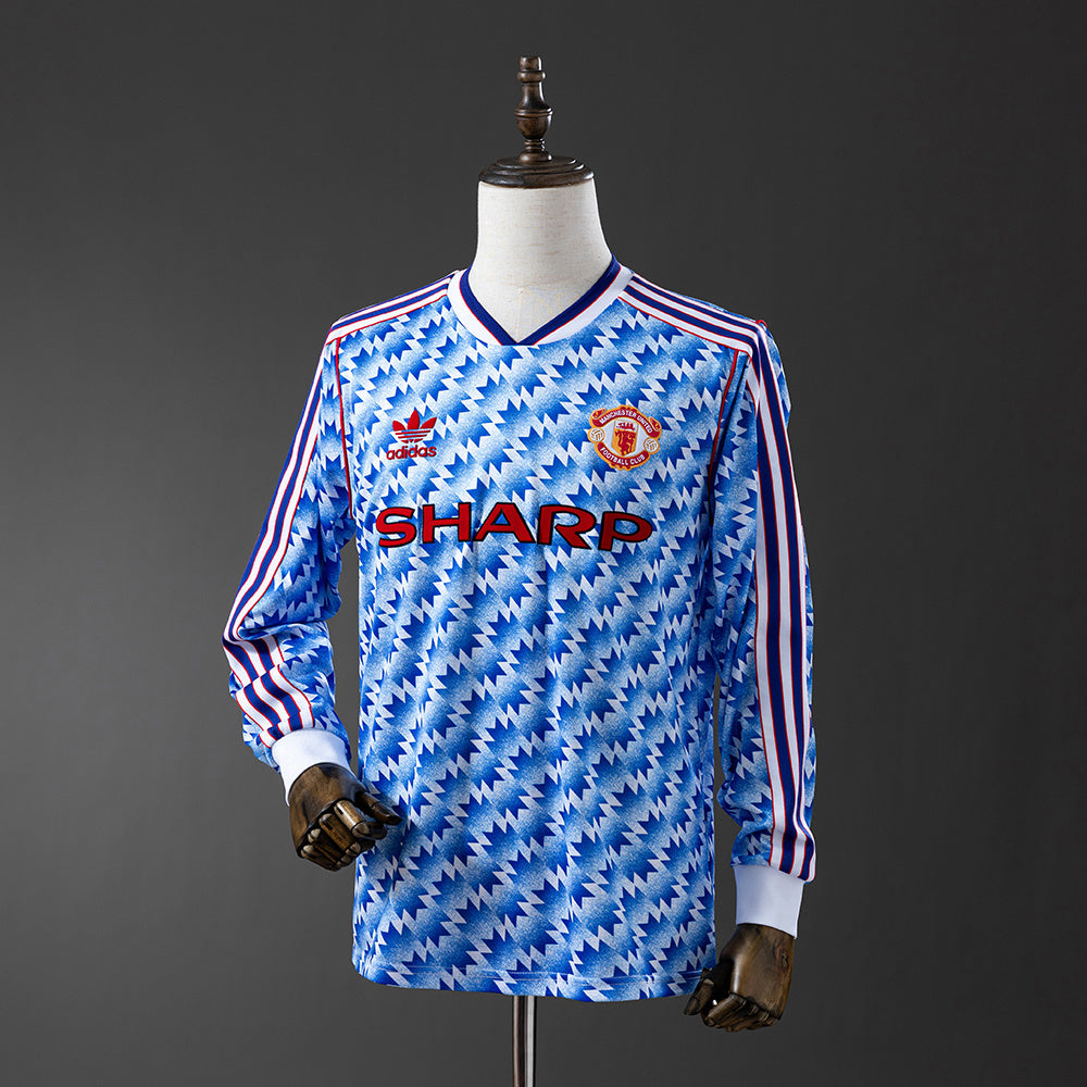 Manchester United Jersey 1990-92 Away Retro Kit Long Sleeve product image 1